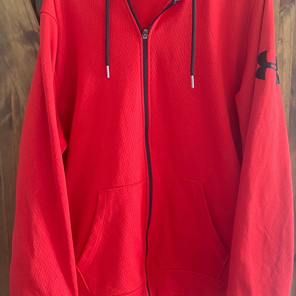 Under Armour Scarlet Red Zip-Up Jacket